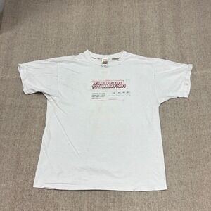 Vintage Xhibition Transition Shirt Mens XL White 1990s Futura 2000 Shepard Fairy